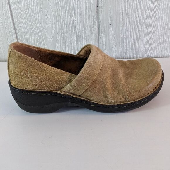 Born Women's Toby Duo Suede Leather Clogs EUC SZ 8M - Picture 8 of 8